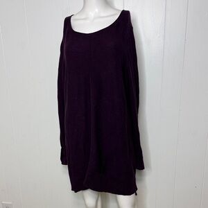 Eileen fisher purple sweater dress M